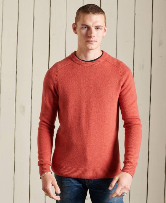 Superdry harlo crew jumper îmbrăcăminte portocale bărbați JX0Z5281