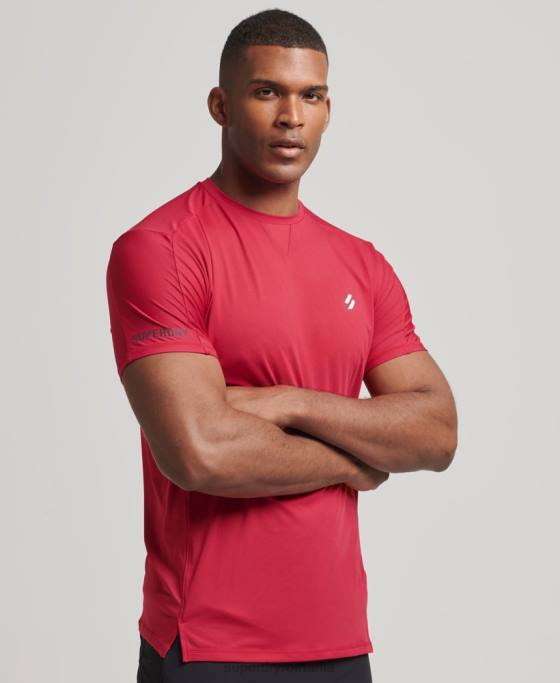 Superdry aleargă tricou cu mânecă scurtă îmbrăcăminte roșu bărbați JX0Z5395