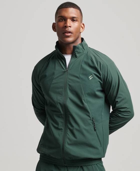 Superdry top țesut stretch îmbrăcăminte verde bărbați JX0Z5367