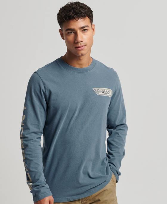 Superdry top modelatori și producători îmbrăcăminte albastru bărbați JX0Z1545