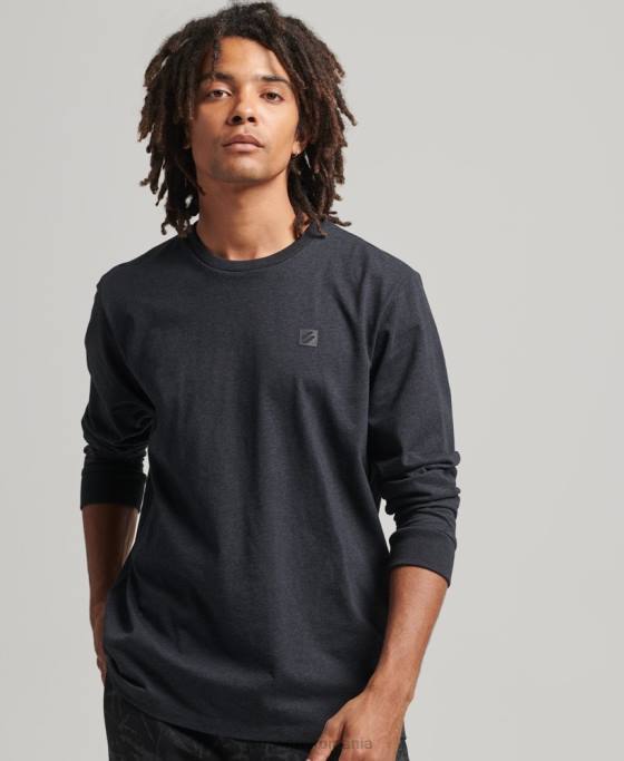 Superdry top tech cu maneca lunga îmbrăcăminte gri inchis bărbați JX0Z6471