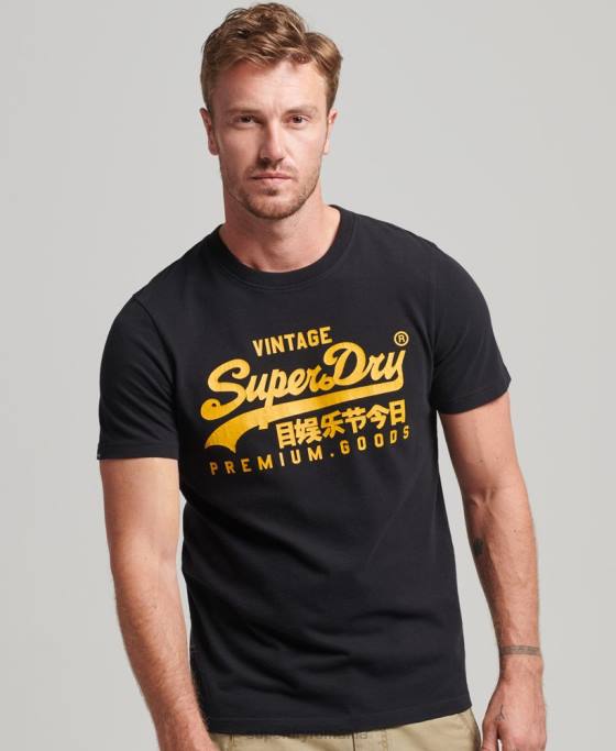 Superdry tricou cu logo vintage heritage îmbrăcăminte negru bărbați JX0Z4967