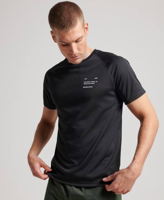 Superdry tricou cu mânecă scurtă cu tren active îmbrăcăminte negru bărbați JX0Z1423