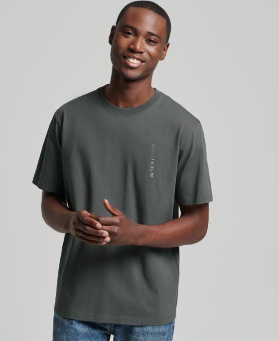 Superdry tricou liniar cu logo core îmbrăcăminte verde bărbați JX0Z4977