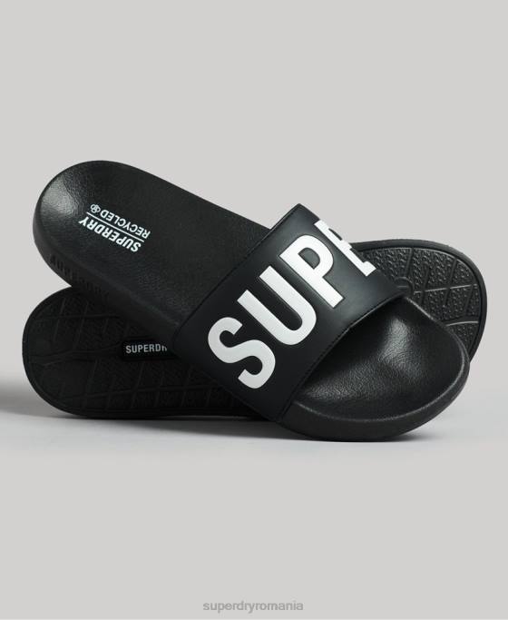 Superdry glisoare de bază de cod pantofi negru bărbați JX0Z1903