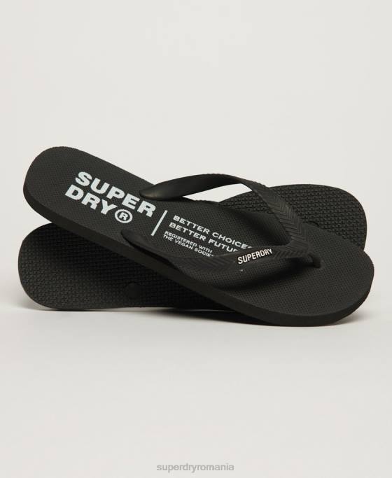 Superdry studiouri flip-flops pantofi negru bărbați JX0Z63
