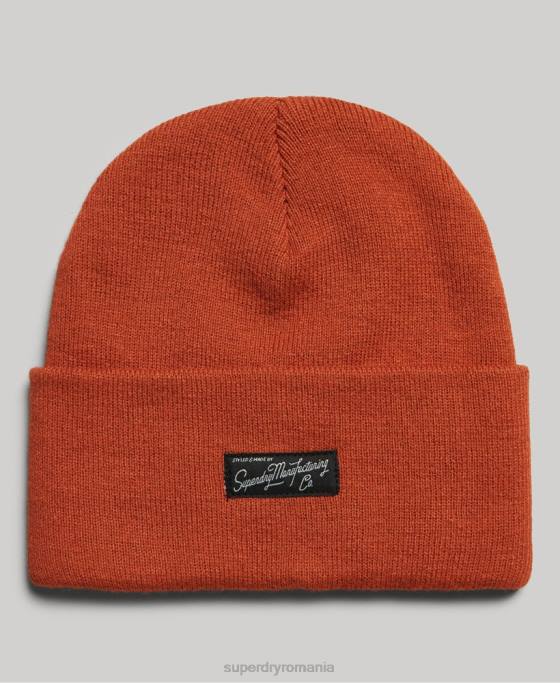 Superdry beanie cu logo esențial accesorii maro femei JX0Z1686