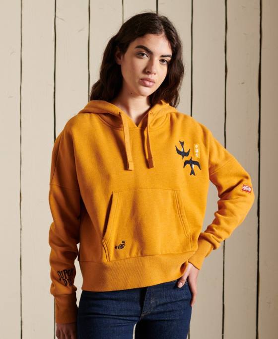 Superdry hanorac boxy suika impodobit îmbrăcăminte aur femei JX0Z6099