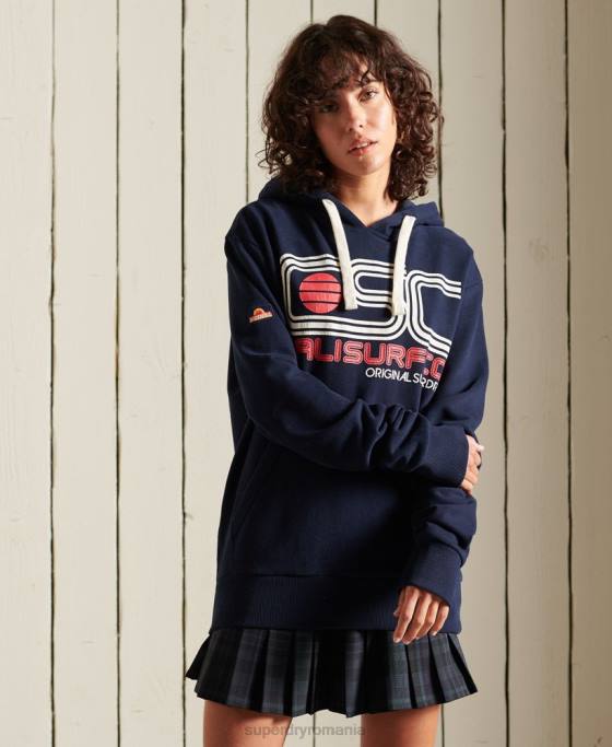 Superdry hanorac cali surf supradimensionat îmbrăcăminte marina femei JX0Z6606