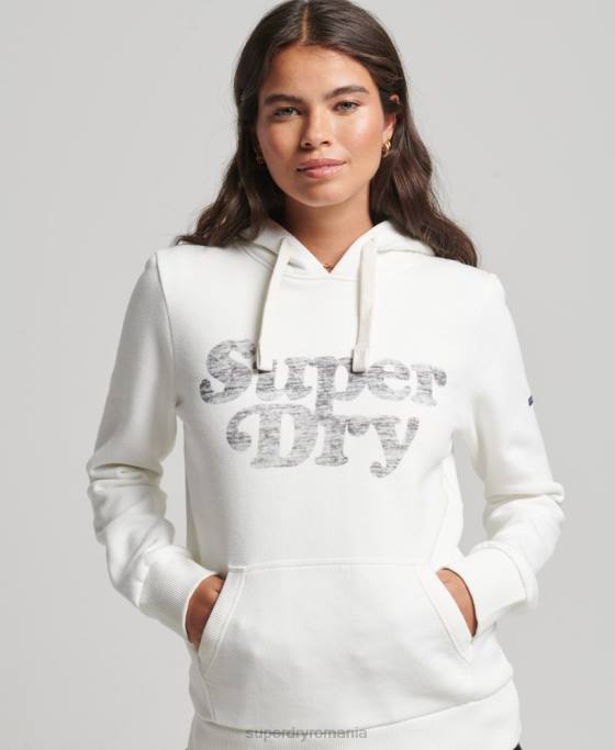 Superdry hanorac clasic cooper îmbrăcăminte cremă femei JX0Z3414