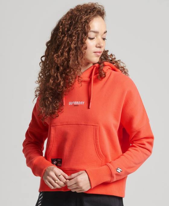 Superdry hanorac cod micro logo îmbrăcăminte coral femei JX0Z5903