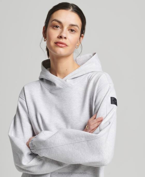 Superdry hanorac supradimensionat code tech îmbrăcăminte gri femei JX0Z5790