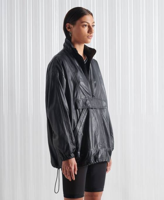 Superdry Trening top din piele sdx ediție limitată îmbrăcăminte negru femei JX0Z1193