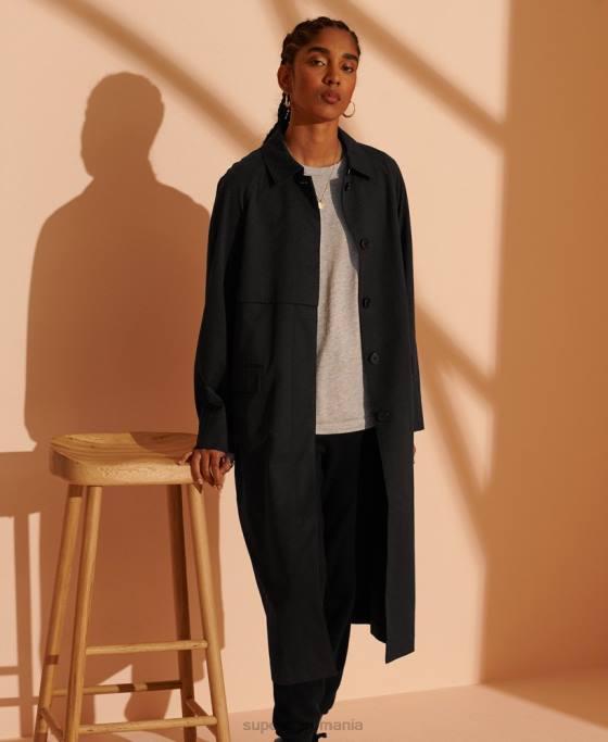 Superdry ediție limitată clasic mac îmbrăcăminte negru femei JX0Z3849