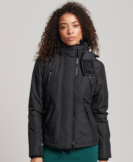 Superdry geaca de munte sd-windcheater îmbrăcăminte negru femei JX0Z3628