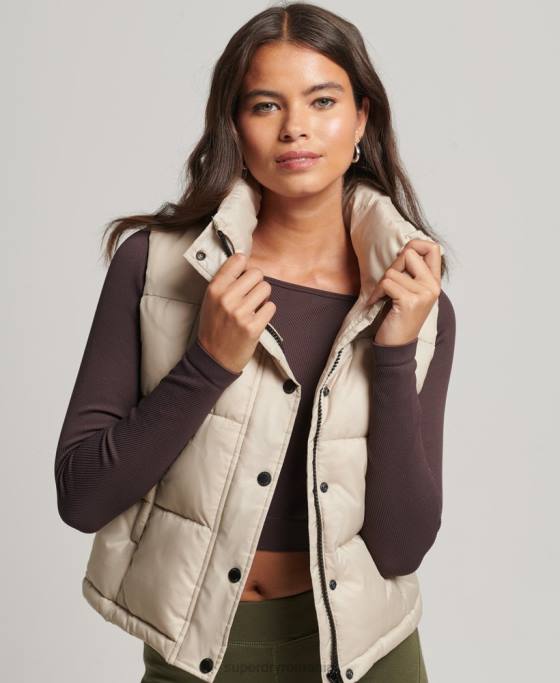Superdry gilet sport montan îmbrăcăminte bej femei JX0Z5632