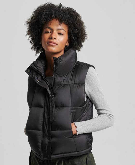 Superdry gilet sport montan îmbrăcăminte negru femei JX0Z5646