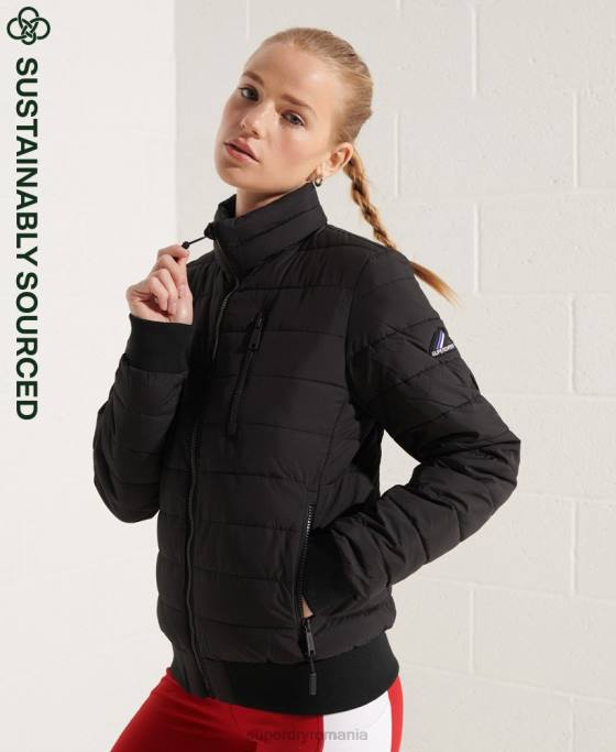 Superdry jachetă bomber fuji îmbrăcăminte negru femei JX0Z5713