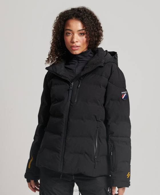 Superdry jachetă puf motion pro îmbrăcăminte negru femei JX0Z3637