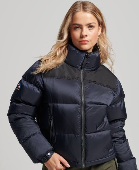 Superdry jachetă puffer cod sport îmbrăcăminte marina femei JX0Z5507