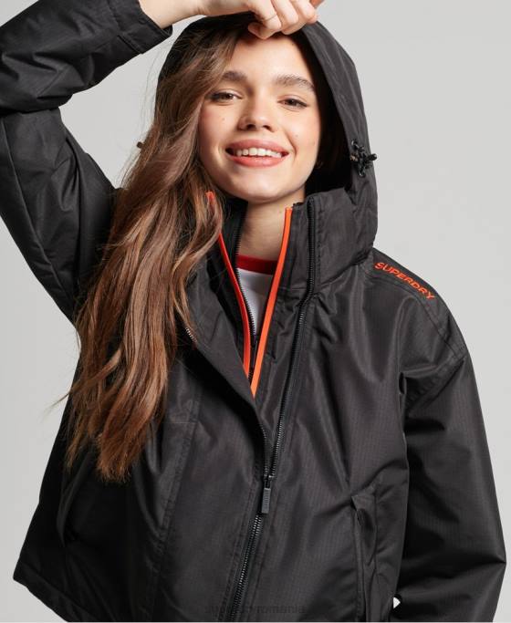 Superdry jachetă sd-windcheater îmbrăcăminte negru femei JX0Z3551