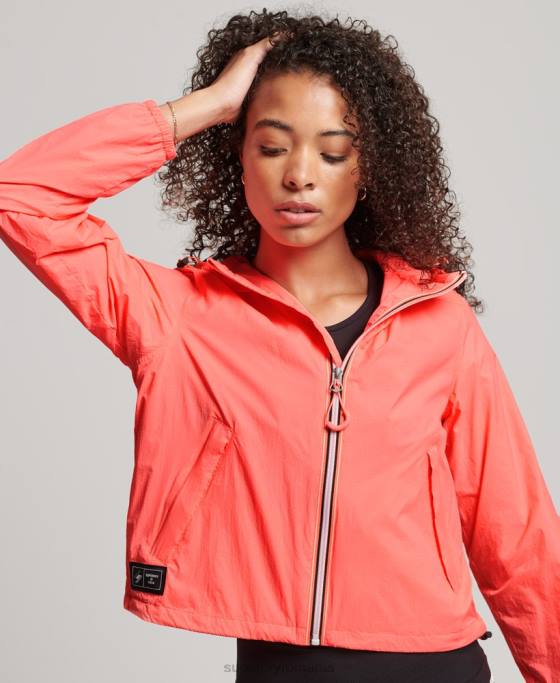 Superdry jachetă ușoară cu logo standard cod îmbrăcăminte coral femei JX0Z3611