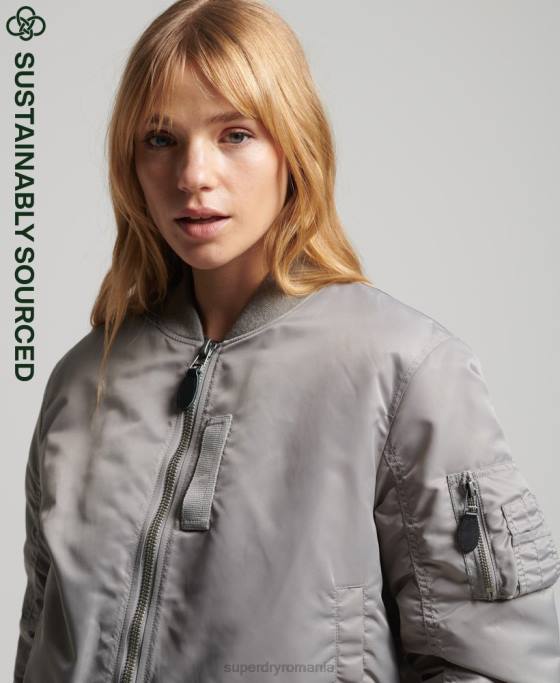 Superdry jacheta bomber ma1 îmbrăcăminte gri femei JX0Z5699