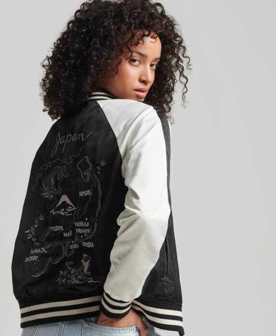 Superdry jacheta suika îmbrăcăminte negru femei JX0Z3840