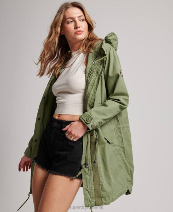 Superdry parka de câmp vintage îmbrăcăminte kaki femei JX0Z3513