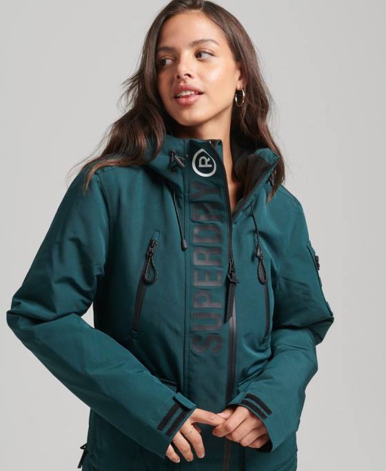 Superdry sd-breaker final cu glugă îmbrăcăminte verde femei JX0Z3629