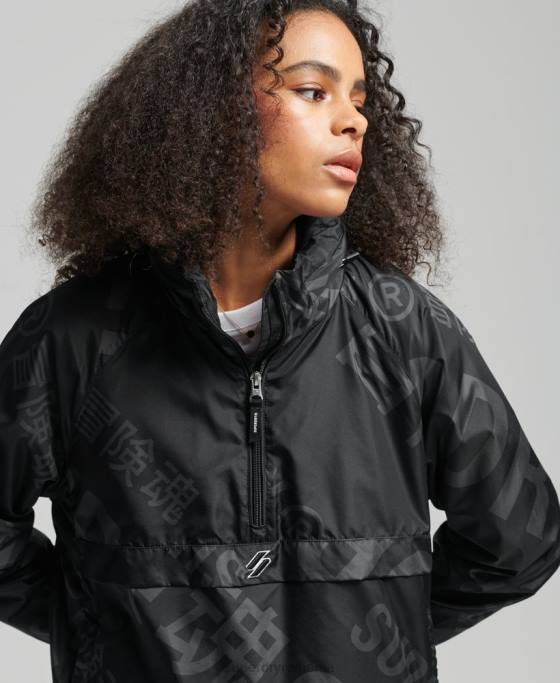 Superdry suprasarcina grafică esențială a codului îmbrăcăminte negru femei JX0Z5602