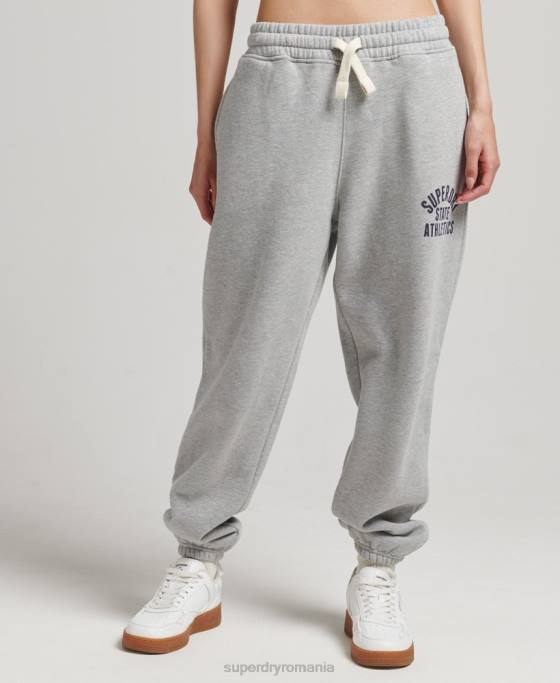 Superdry joggeri colegiali de epocă îmbrăcăminte gri femei JX0Z6511
