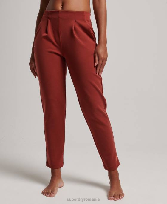 Superdry pantaloni de jogging croiți flex îmbrăcăminte maro femei JX0Z3914