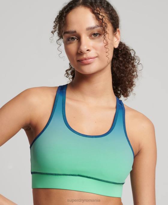 Superdry sutien esențial pentru antrenament îmbrăcăminte turcoaz femei JX0Z4188