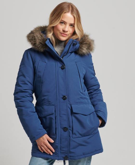 Superdry parka everest îmbrăcăminte marina femei JX0Z3685