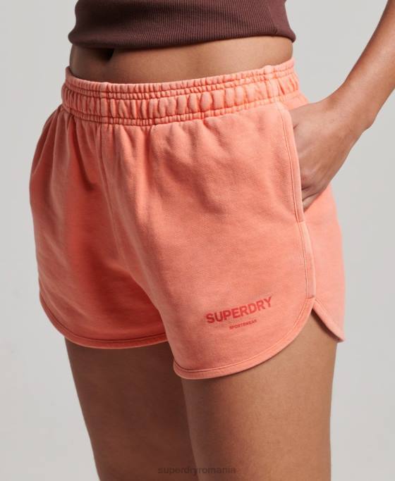 Superdry pantaloni scurți de transpirație sport de bază îmbrăcăminte coral femei JX0Z2268