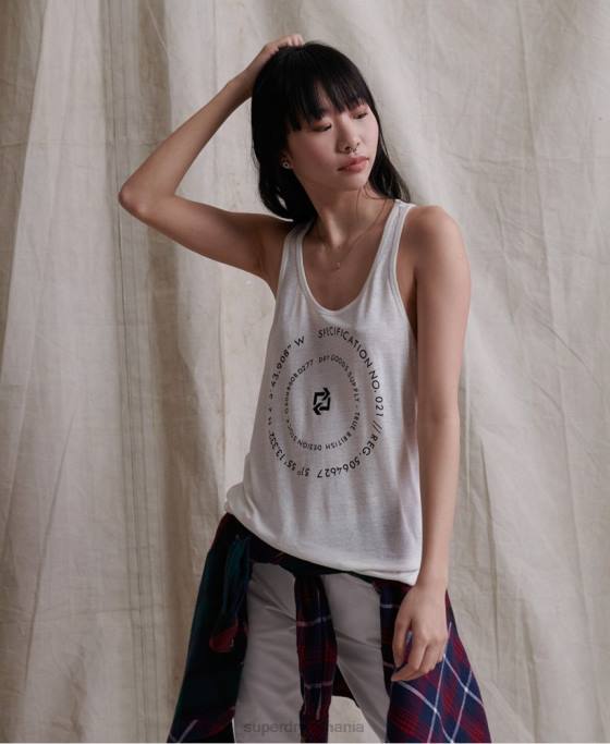 Superdry vesta de in de desert îmbrăcăminte cremă femei JX0Z3083