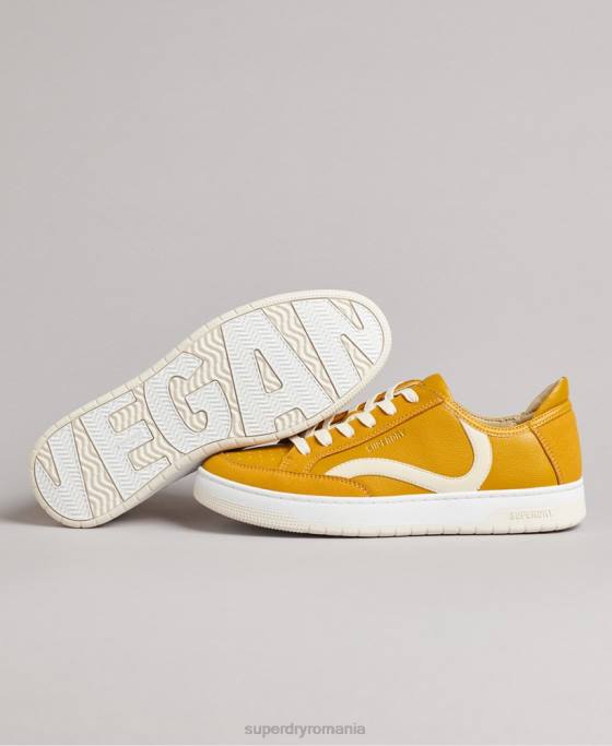 Superdry pantofi sport vechi vegani pantofi galben femei JX0Z6576