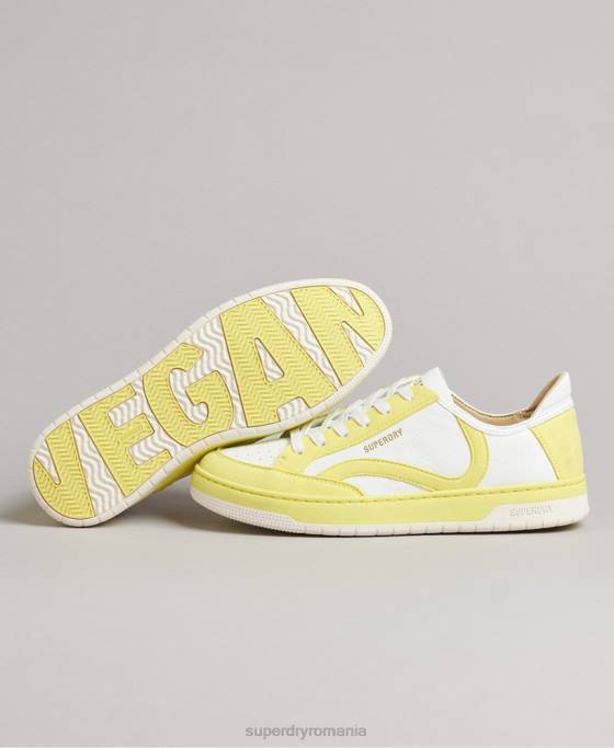 Superdry pantofi sport vechi vegani pantofi galben femei JX0Z4421