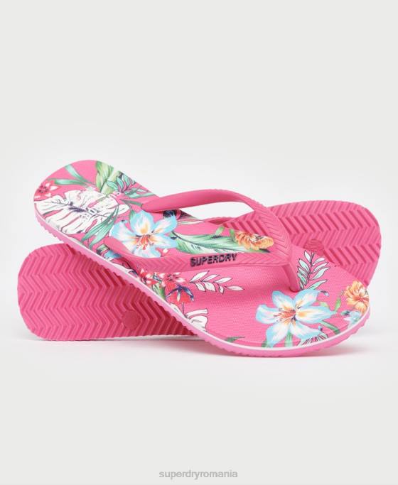 Superdry șlapi clasici de epocă pantofi roz femei JX0Z4401
